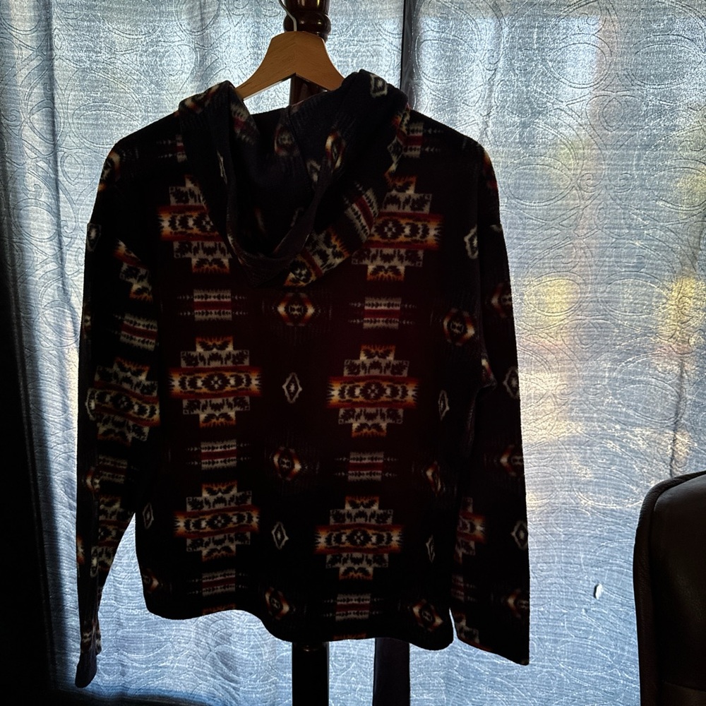 Western/Native fleece hoodie